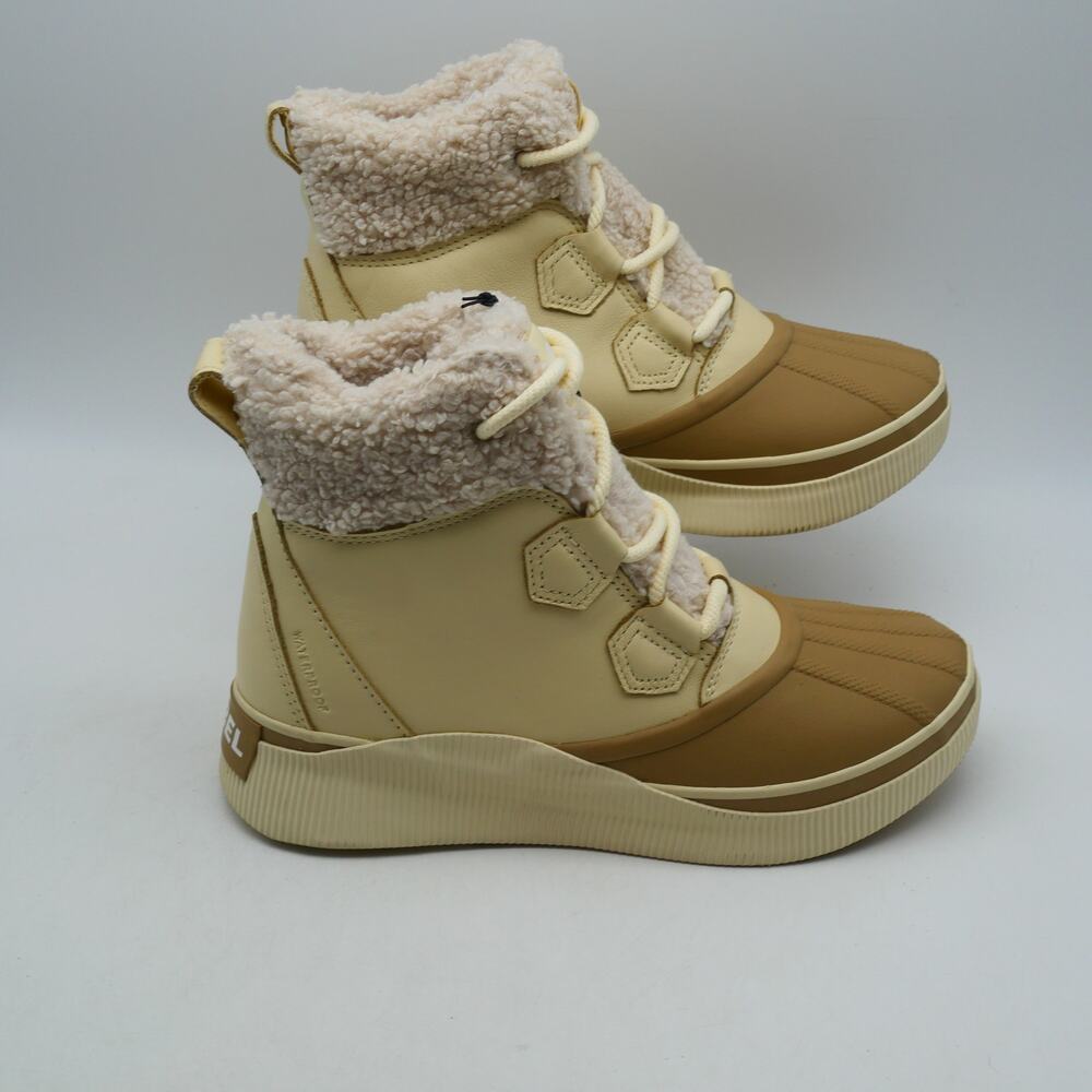 NEW Sorel Women's 9 Out n About IV Chillz Boots WP Insulated Honey White Canoe - Picture 4 of 7